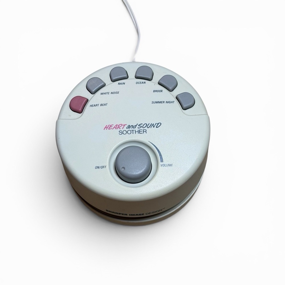 Sharper Image Heart and Sound Machine Soother 6 Sounds Baby Tested & Working Mom - Picture 8 of 10